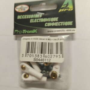 Chapes à rotule décalée M3 + Vis (5 pcs)