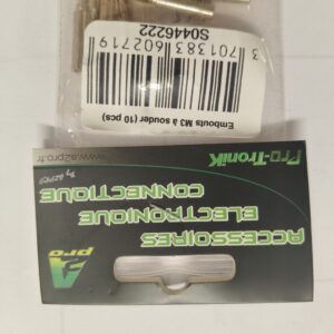 Embouts M3 à souder (10 pcs)