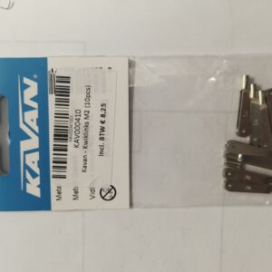 Chapes acier nickelé M2 (10 pcs)