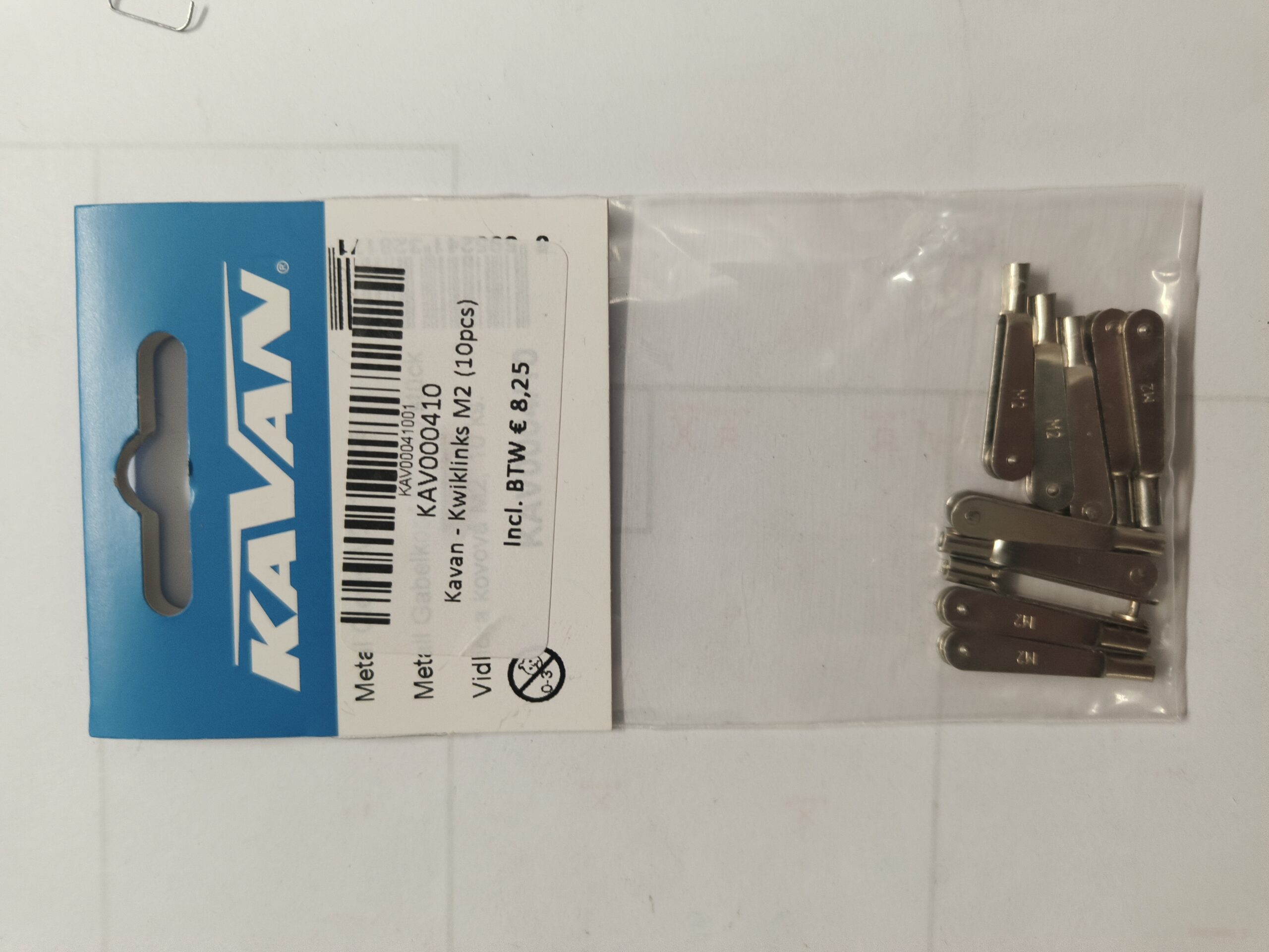 Chapes acier nickelé M2 (10 pcs)