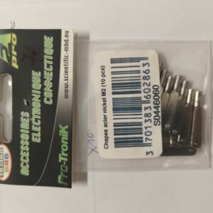 Chapes acier nickelé M2 (10 pcs)