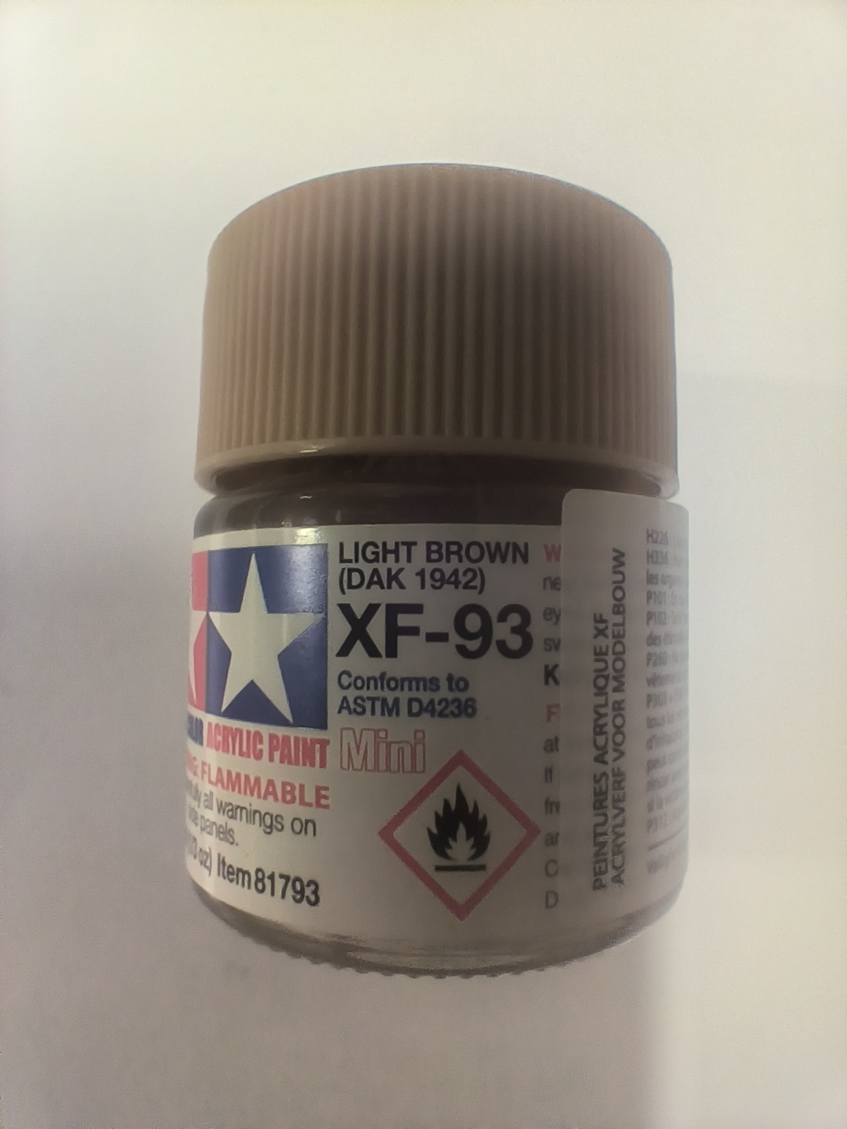 Brun Clair (DAK 1942) pot de 10ml - TAMIYA 81793 / XF93