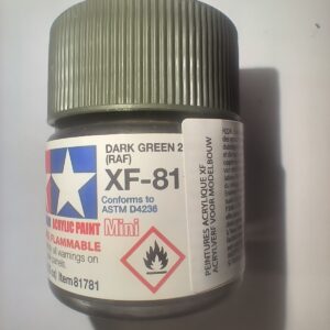 Tamiya Peinture Mini XF81 Vert Foncé RAF Mat