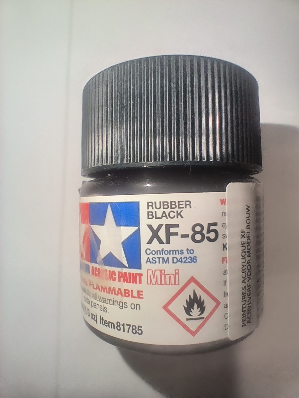 Tamiya XF-85 Mini Caoutchouc Noir 10 ml – 81785