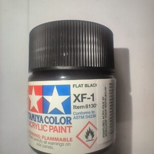 search TAMIYA 81301 Peinture Acrylique XF-1 Noir Mat / Flat Black 23ml