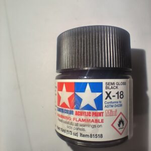 Tamiya X-18 Mini Noir semi-brillant 10 ml – 81518