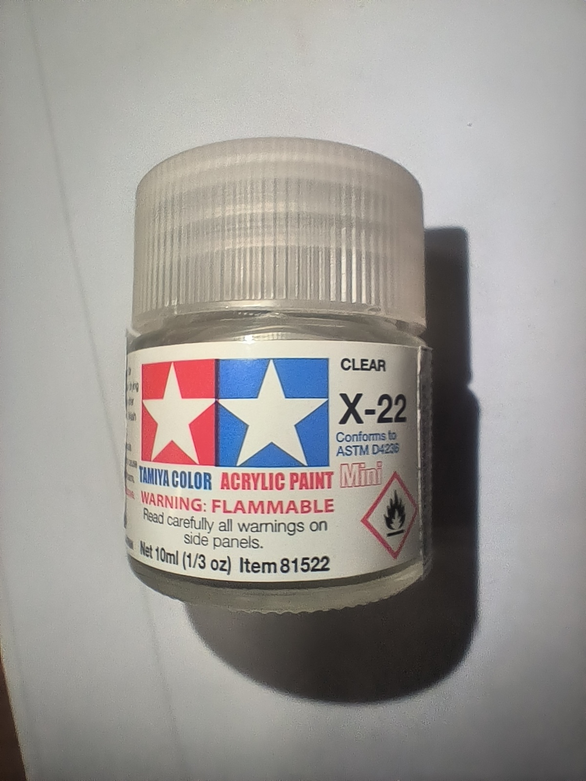 Vernis brillant transparent Tamiya X-22 23 ml – 81022