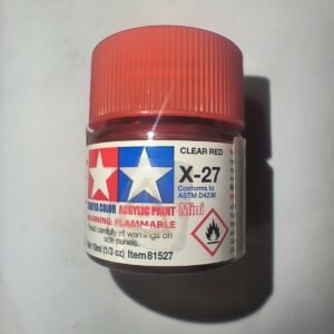 Tamiya X-27 Mini Rouge Transparent 10 ml – 81527