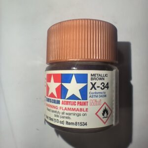 Tamiya X-34 Mini Brun Métallisé 10 ml – 81534