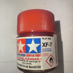 TAMIYA 81707 Peinture Acrylique XF-7 Rouge Mat/ Flat Red 10ml