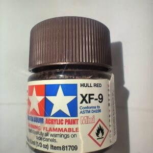 Tamiya XF-9 Mini Coque Plate Rouge 10 ml – 81709