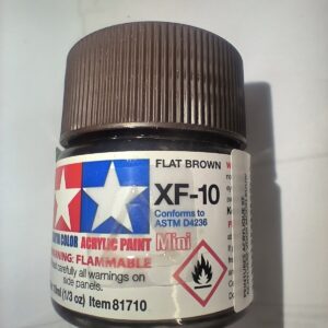 Tamiya XF-10 Mini Flat Brown 10 ml – 81710