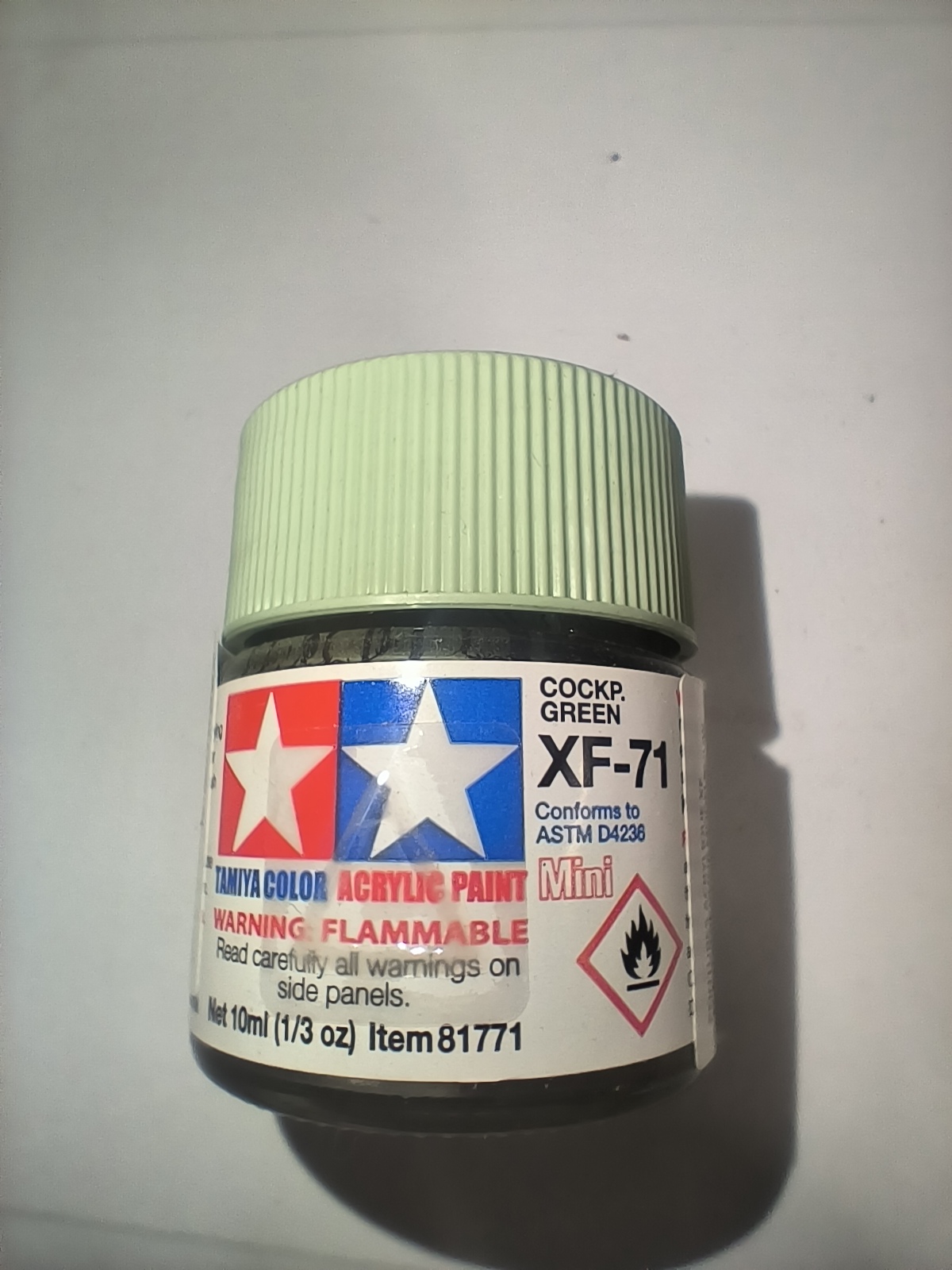 Tamiya XF-71 Mini Cockpit Vert (IJN) 10 ml – 81771