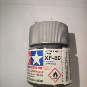 Tamiya XF-80 Mini Flat Royal Gris Clair 10 ml – 81780