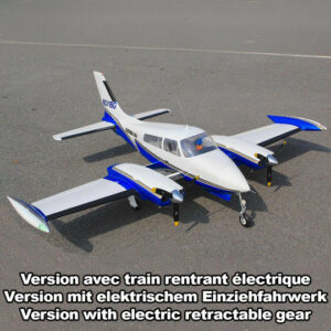 Avion radiocommandé thermique Cessna 310 ARF échelle géante 2,05m avec train rentrant électrique
